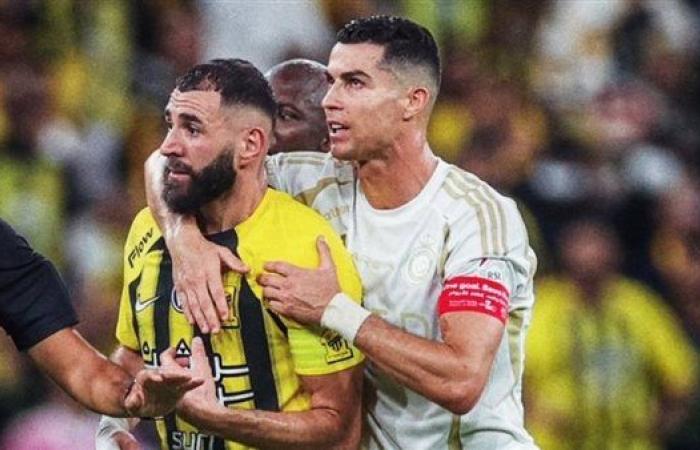 كريم بنزيما يكشف كواليس حديثه مع كريستيانو رونالدو قبل مباراة الاتحاد والنصر