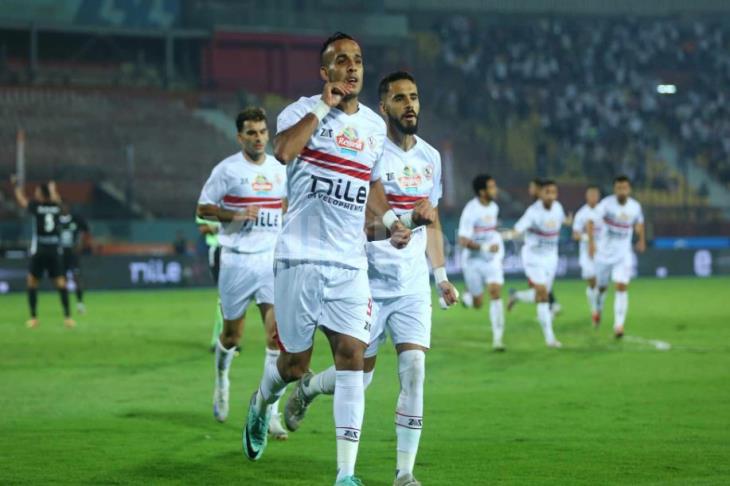 ناصر منسي يتقدم للزمالك بهدفين أمام غزل المحلة